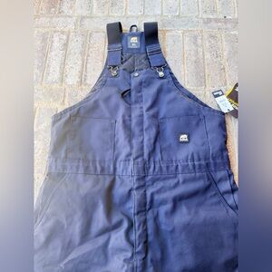 Men's Navy Bib Overalls By Berne